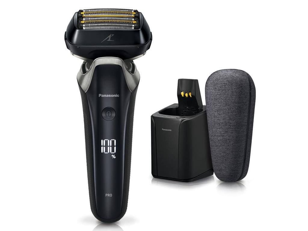 Panasonic Ram Dash PRO Shaver 6 Blades Fully Automatic Cleaning Charging Case Included Bath Shaving Craft Black Men's Charger/USB ES-LS9CX-K