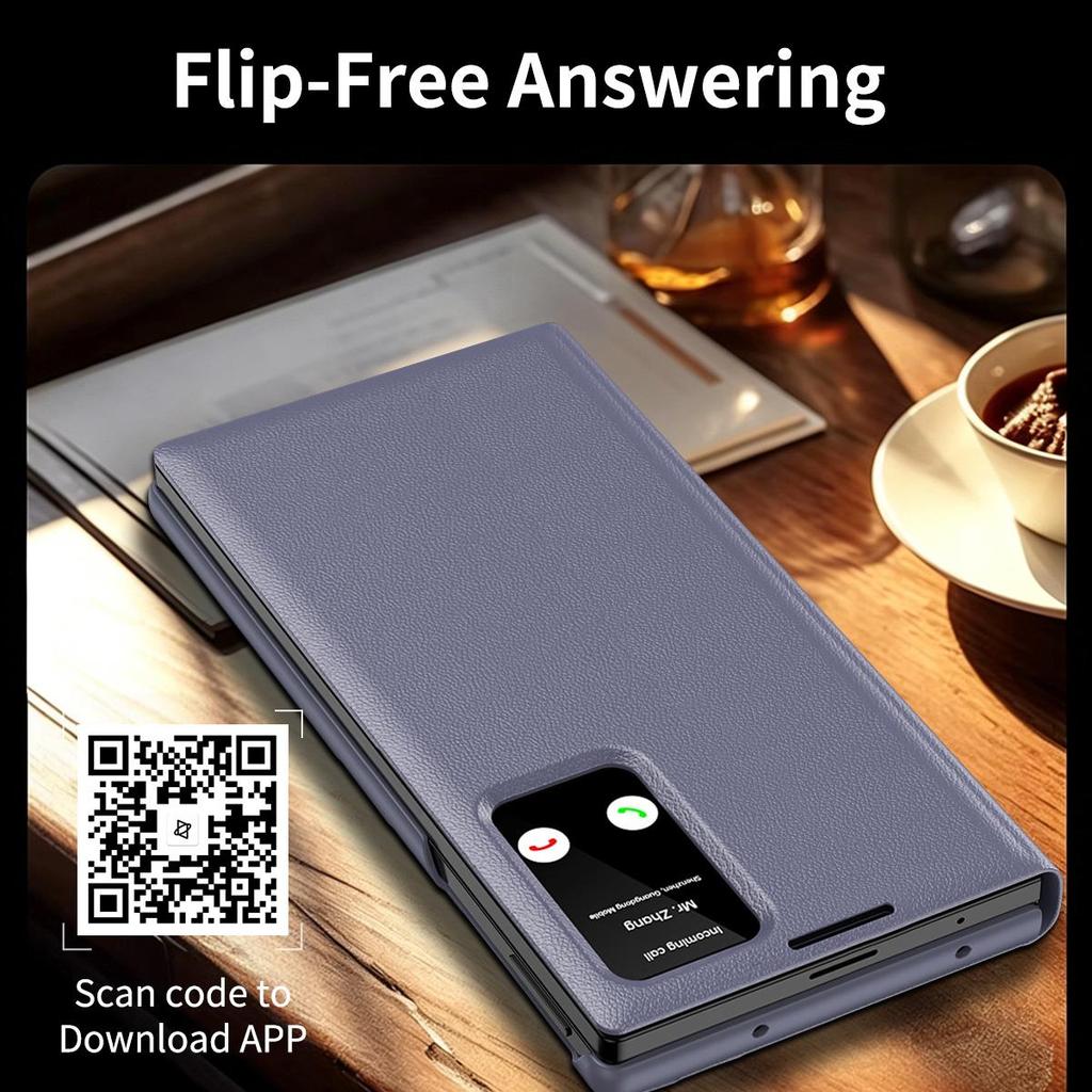 Smart View Window Flip Case For Samsung Galaxy Z Fold8 Wide /Z Fold8 Ultra, Wallet Card Cover Stand Phone Cases Protector Skins Shell