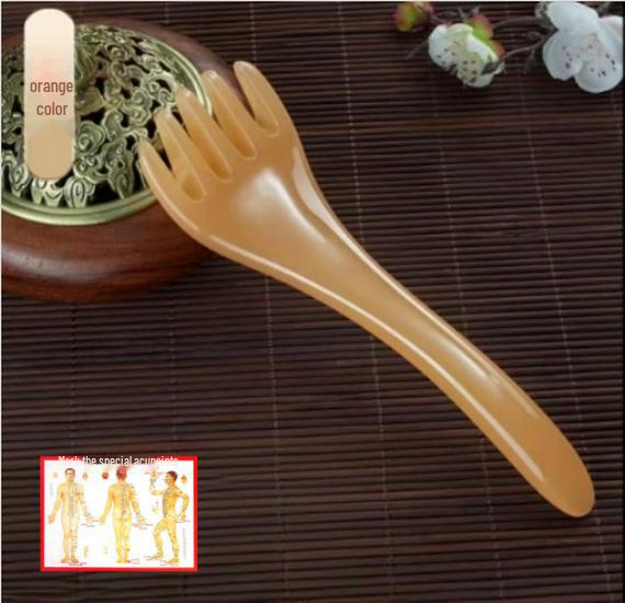 Массажер для кожи головы с пятью лапками: Акупрессурная расческа для релаксации и декомпрессии