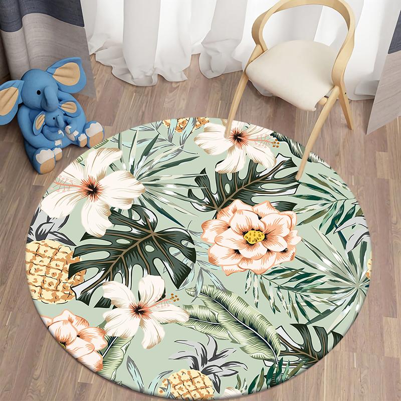 Green Tropical Plant Leaf Print Living Room Bedroom Children Carpet Bathroom Decoration Doormat Mode Rugs for Bedroom