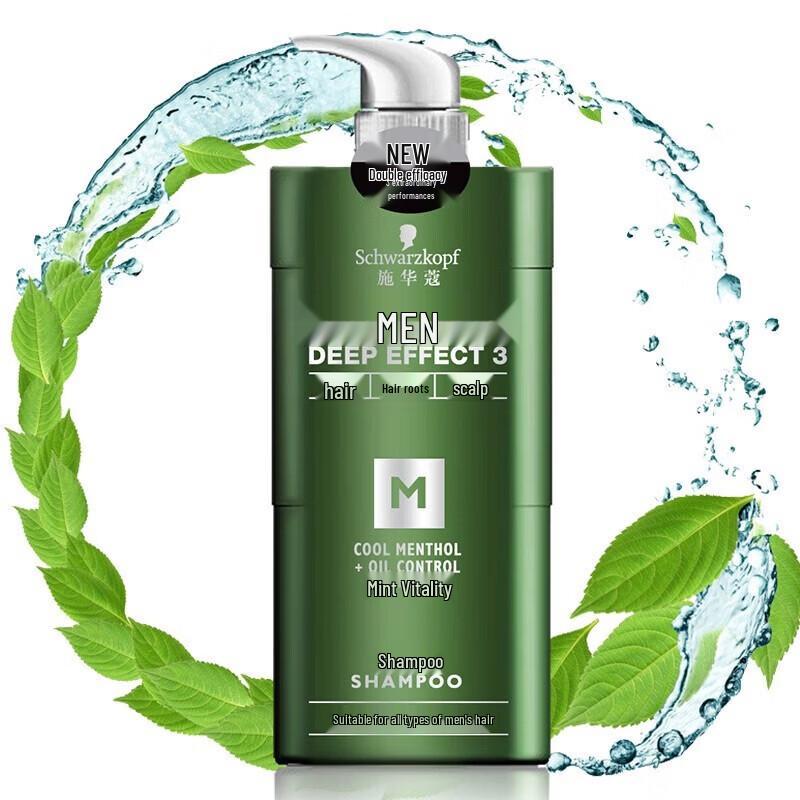 Schwarzkopf Мужской мятный шампунь «Жизненная сила»