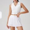 LOSCO Golf suit tennis skirt slim fit polo Slimming, stretchy, quick-drying, and anti-peek short skirt sports set