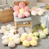 Six Petal Flower Cushion Girly Room Decor Sunflower Pillow Pink Flower Sit Kids Bedroom Seat Pillow Cushion Flower Circular Nap Office Classroom Chair