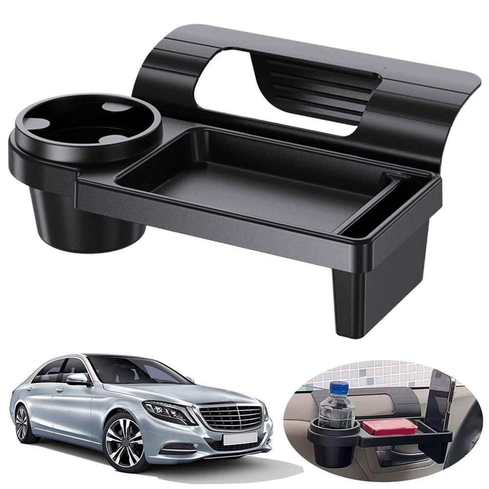 Universal Car Organizer Box With Cup Holder Drink Holder Side Door Window Phone Slot Hanging Storage Rack For Vehicle