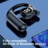 Wireless Earbuds V5.3 Headphones With Earhooks LED Display Noise Reduction Left Ear Sports Earphones For Running Workout