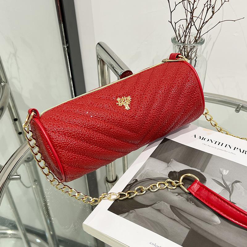 V-образная цилиндрическая сумка-ручка с текстурой капель воды. Красивая и модная сумка на одно плечо с диагональным крестом. Женская сумка.