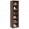 VidaXL Highboard Brown Oak 45x41x185 Cm Engineered Wood, Sideboard, Storage Cabinet, High Cabinet, Cabinet, 3281679