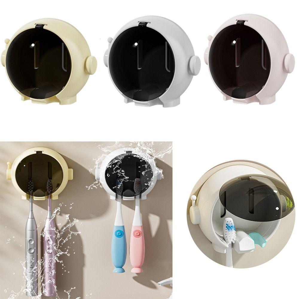 Wall Mounted Electric Toothbrush Holder Punch-free Bath Organizer Toothbrush Storage Rack