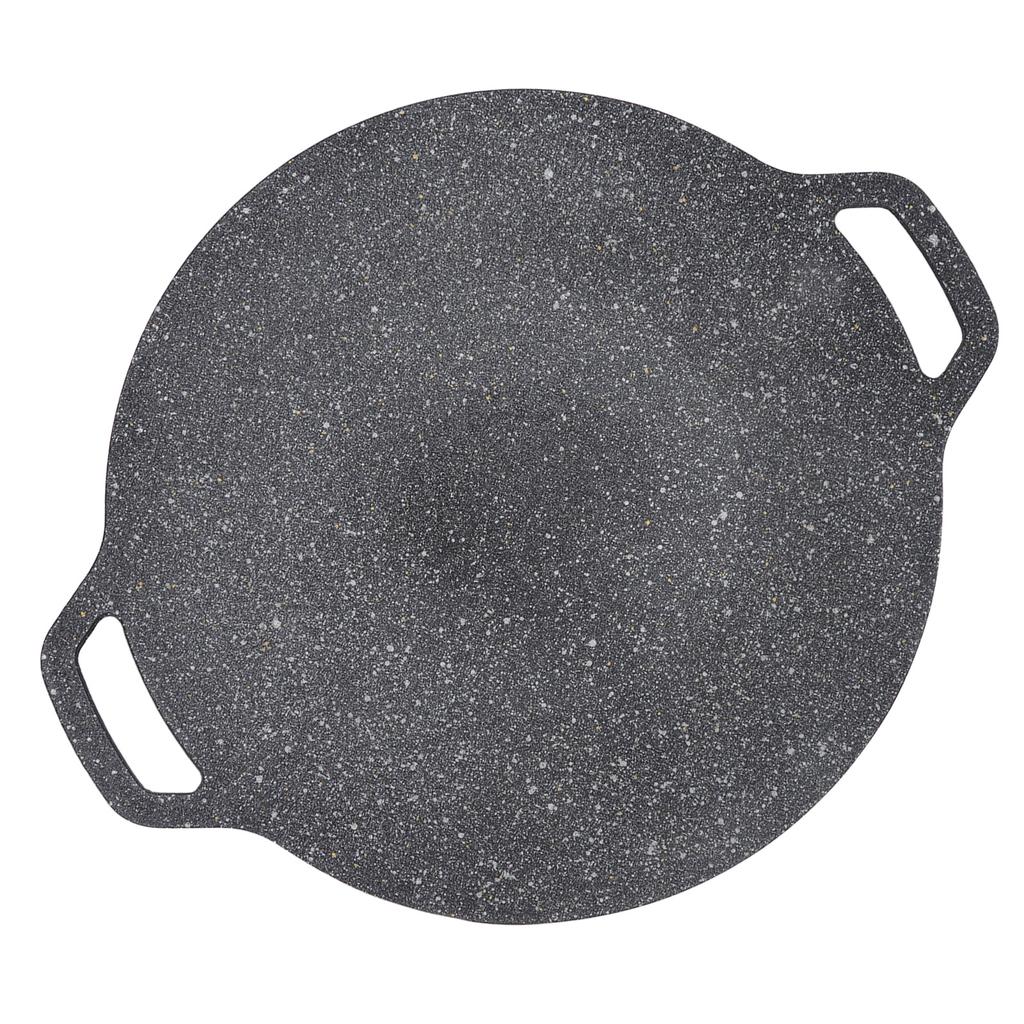 Cast Aluminum Baking Pan Round Cast Aluminum Frying Pan with Handles for Hiking Climbing Camping