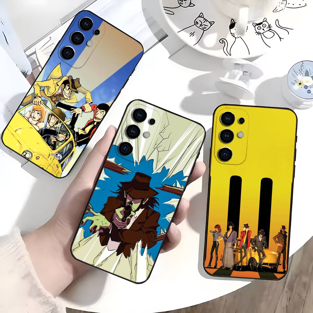 Чехол для телефона Anime L-Lupin The T-Third для Samsung S25, S24, S21, S22, S23, S30, Ultra, S20, Plus, Мягкий силиконовый черный чехол