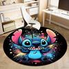 1pc Stitch Galaxy Print Circular Rug for Home Office Outdoor Gift Decorative Carpet RD05178