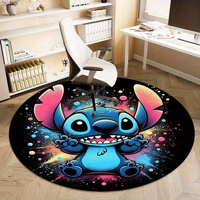 1pc Stitch Galaxy Print Circular Rug for Home Office Outdoor Gift Decorative Carpet RD05178