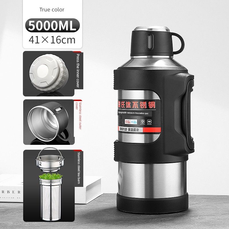 New Arrival 316 Stainless Steel Thermal Pot Large Capacity Vacuum Cup Outdoor Car Portable Kettle Household Kettle 6L
