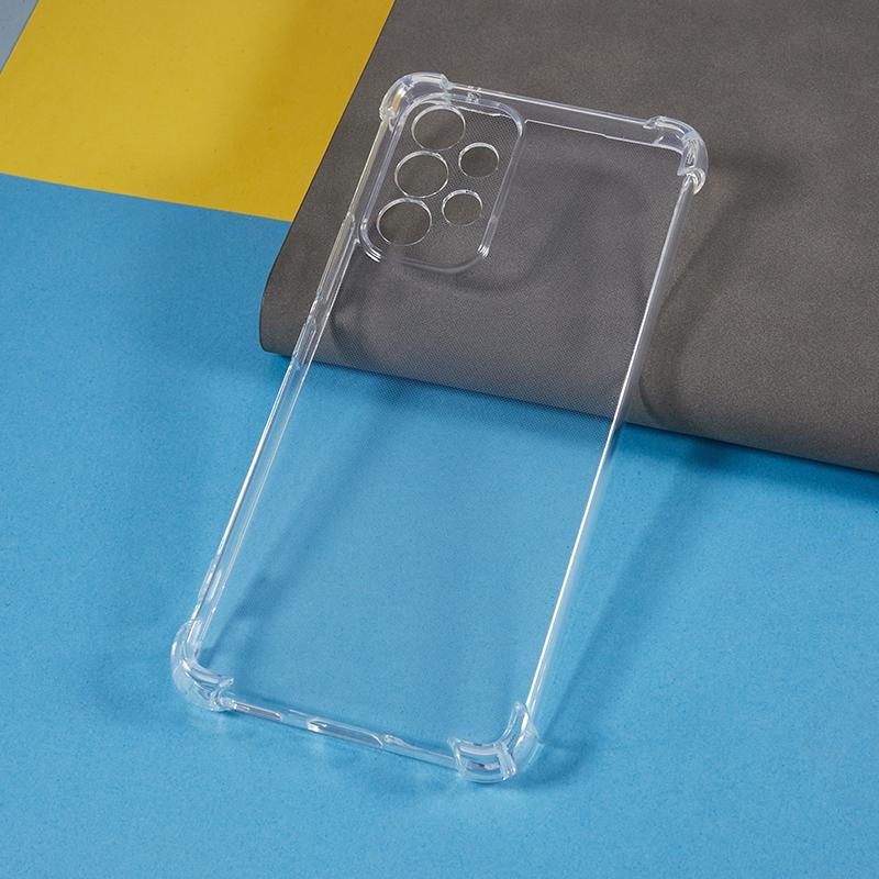 For Samsung Galaxy A53 5G Flexible TPU Phone Case Reinforced Corners Drop Resistant Transparent Cover
