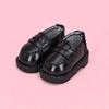 1pair Black Brown Doll Leather Shoes Boots Pretend Play Dolls Uniform Shoes  1/12 Bjd