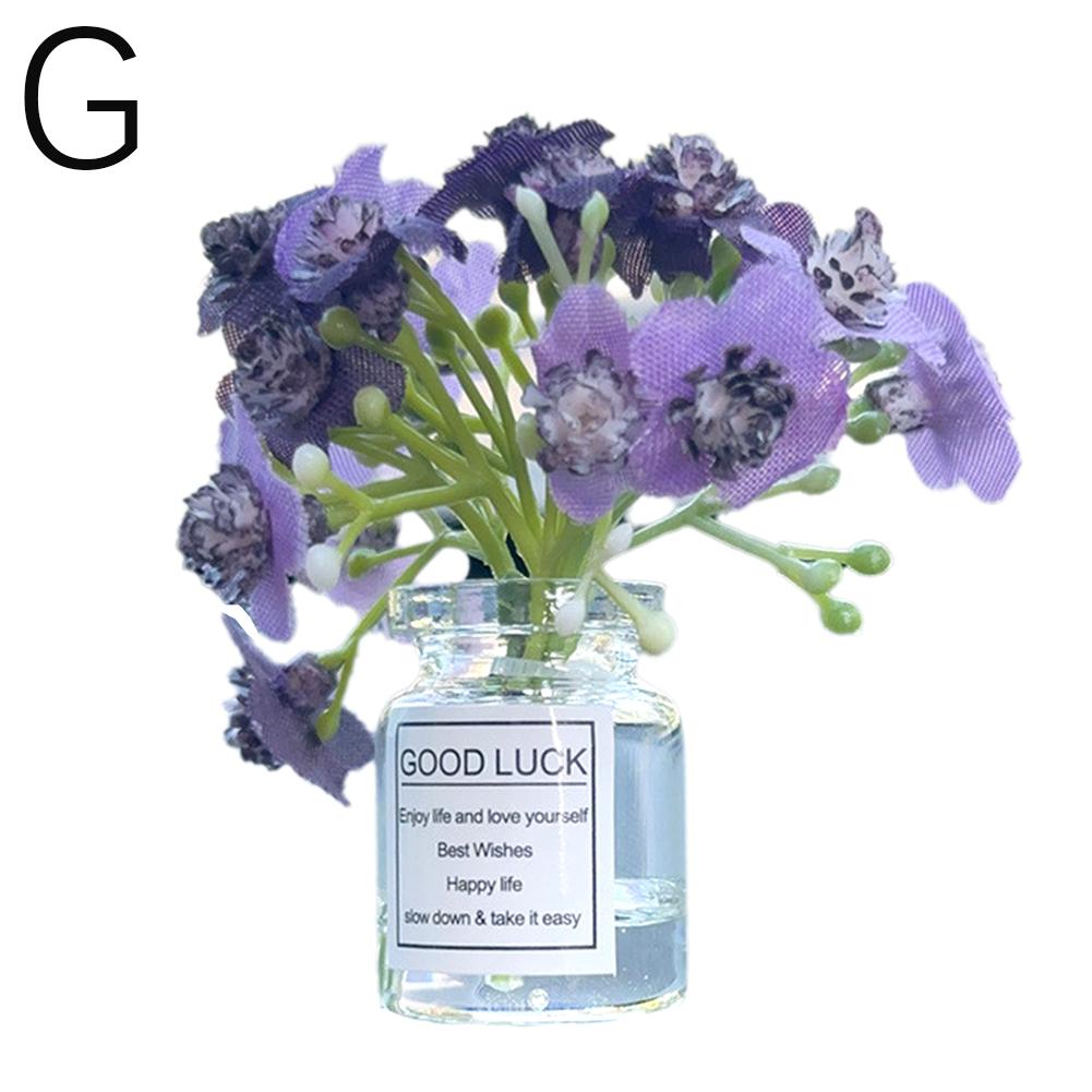 Мини стеклянная ваза с цветочным декором для автомобиля для всех транспортных средств и миниатюрного элегантного автомобиля Delicate Flow P9J9