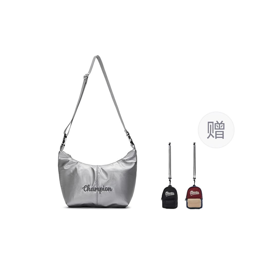 Champion Fabric Backpack Shoulder Bag Regular Unisex Silver/Medium Gray/Black/Light Blue U4CACPU29
