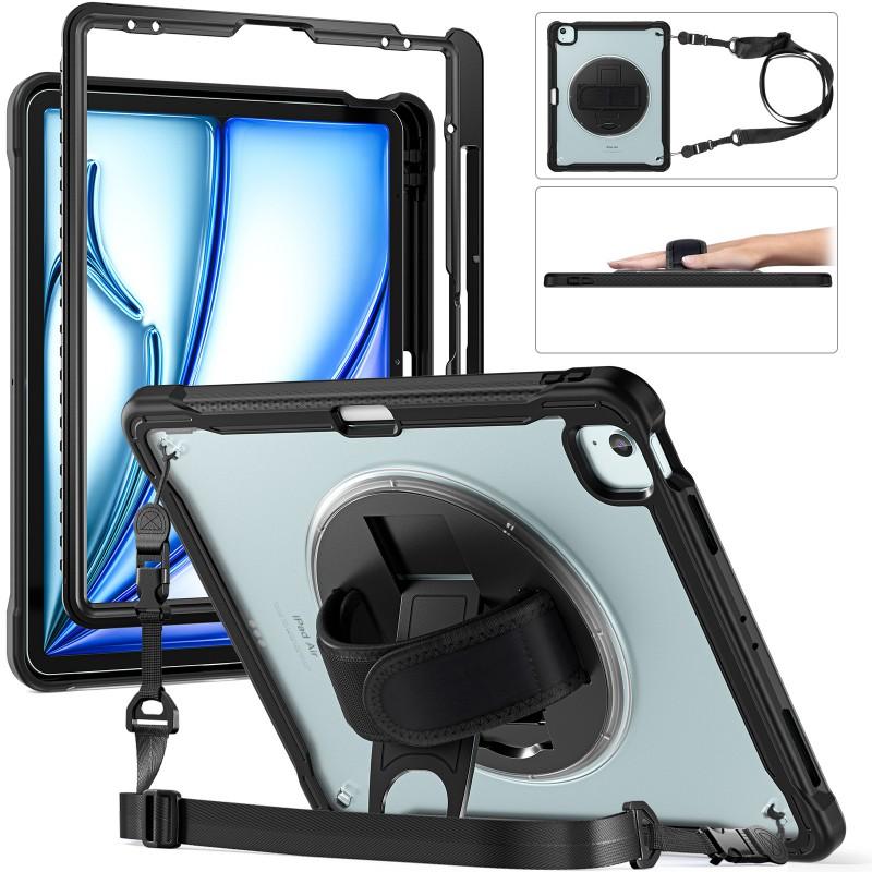 IPad Air 13 Case With Rotating Hand Strap Stand Shockproof Full Cover Pro 11 M4 Slim Matte Protective Shell