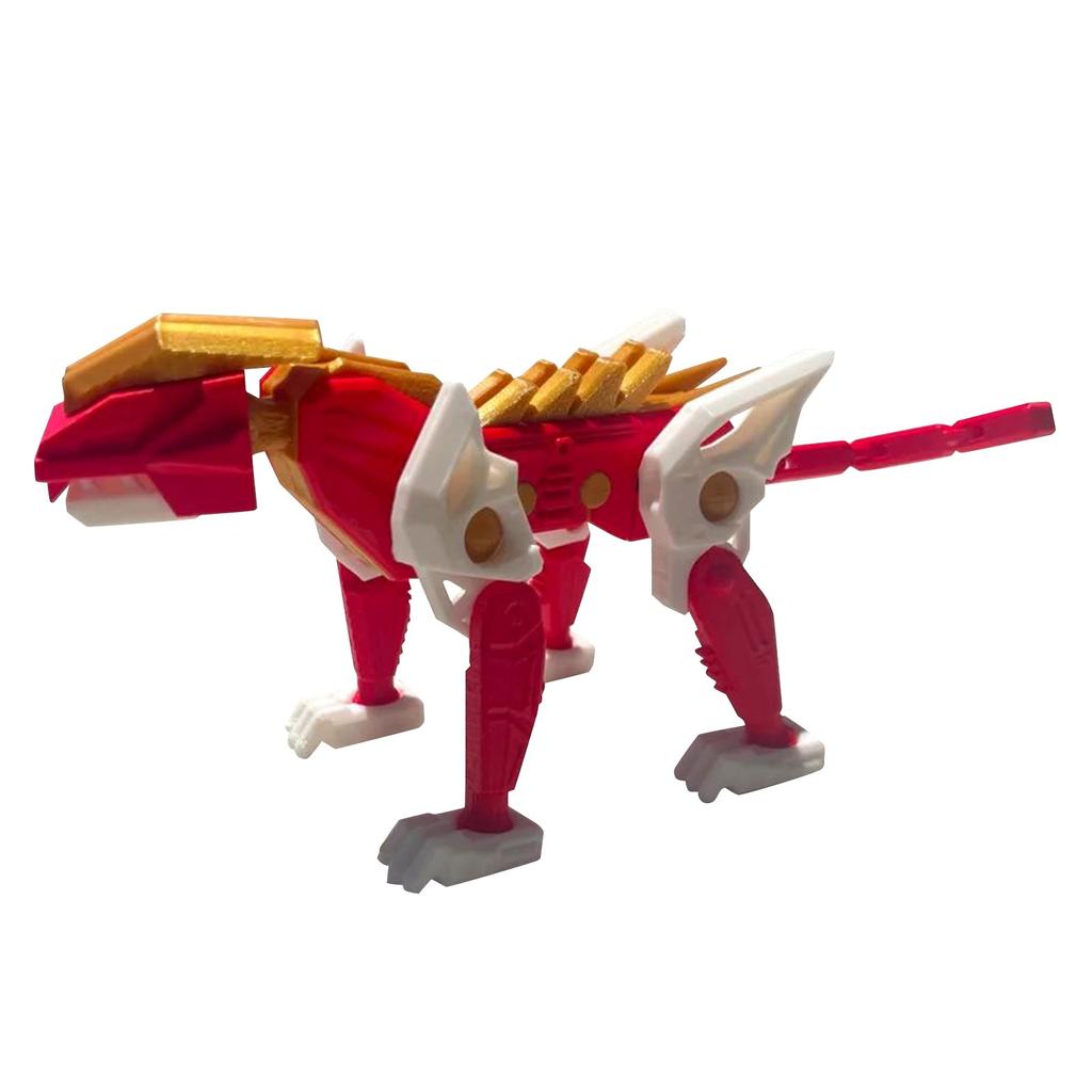 3D-печатная механическая подвижная технологическая игрушка-животное с чувством, требуется сборка