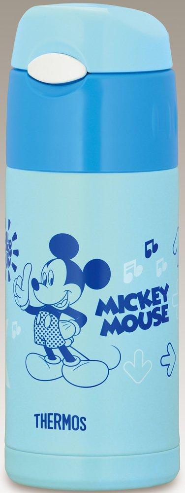 Термос Вакуумный Изолированный Соломинка Дисней Микки Открытое Небо SKY Бутылка, Мышь, Тип с Одним Касанием, 0.36л, Синий, FFI-401FDS