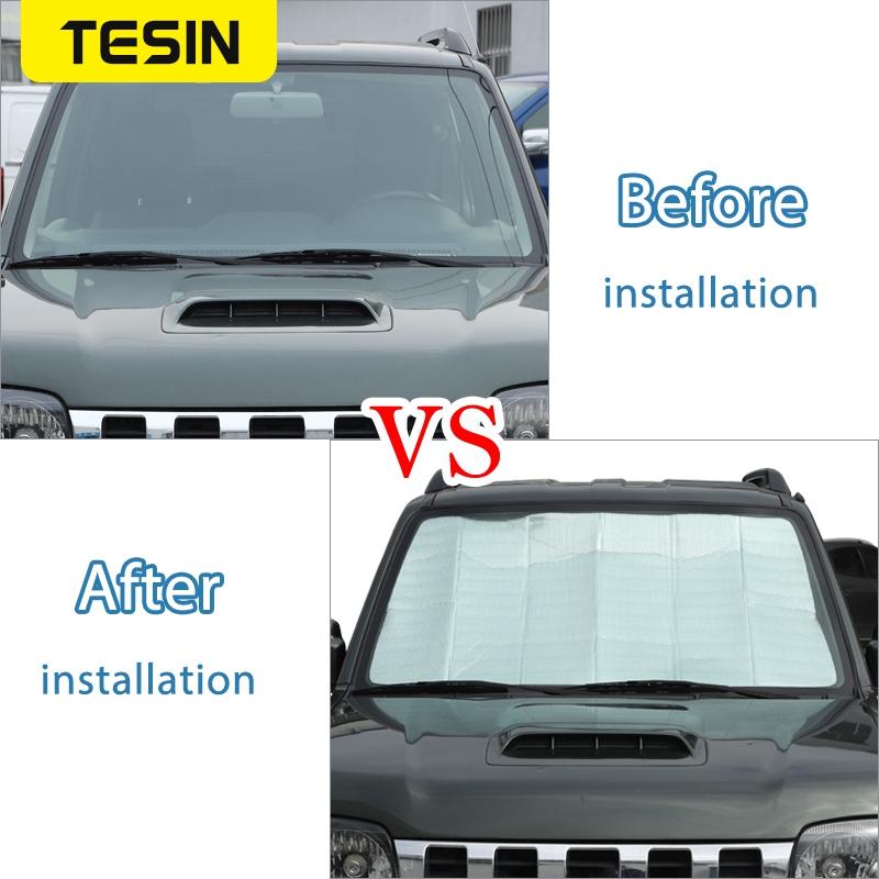 TESIN Автомобильный лобовой солнцезащитный козырек для Suzuki Jimny JB43 2007-2013 2014 2015 2016 2017 Солнцезащитный козырек для салона