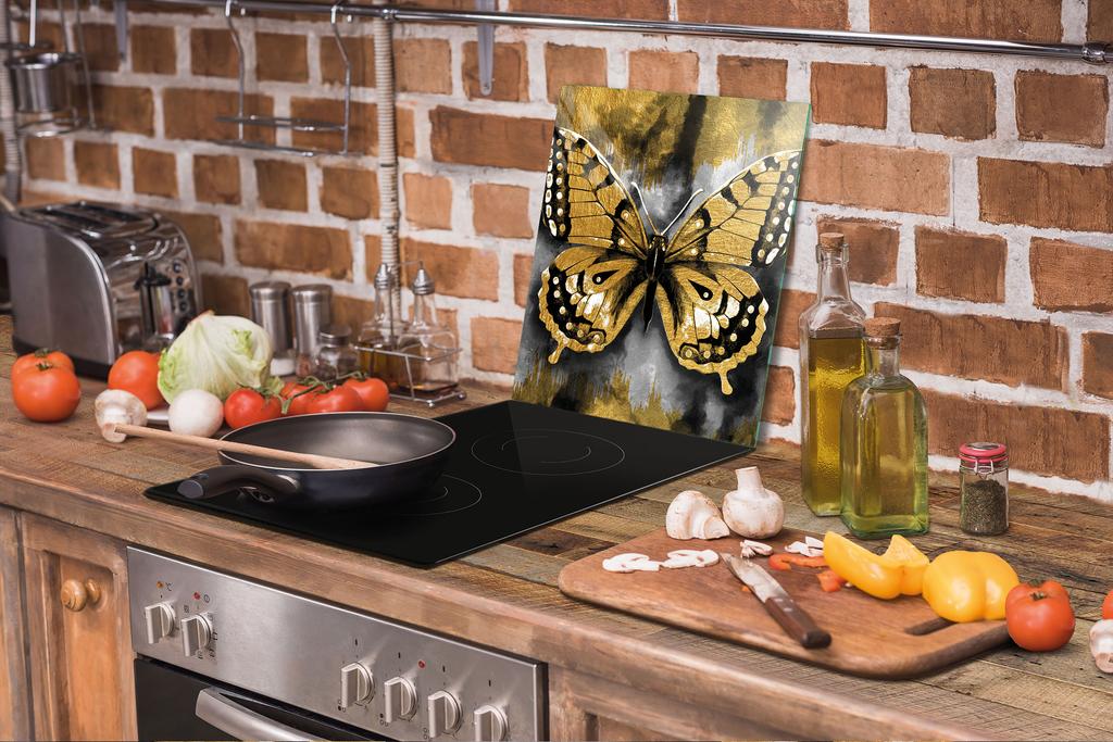 SZKLANA DESKA DO KROJENIA 45x52 MOTYL