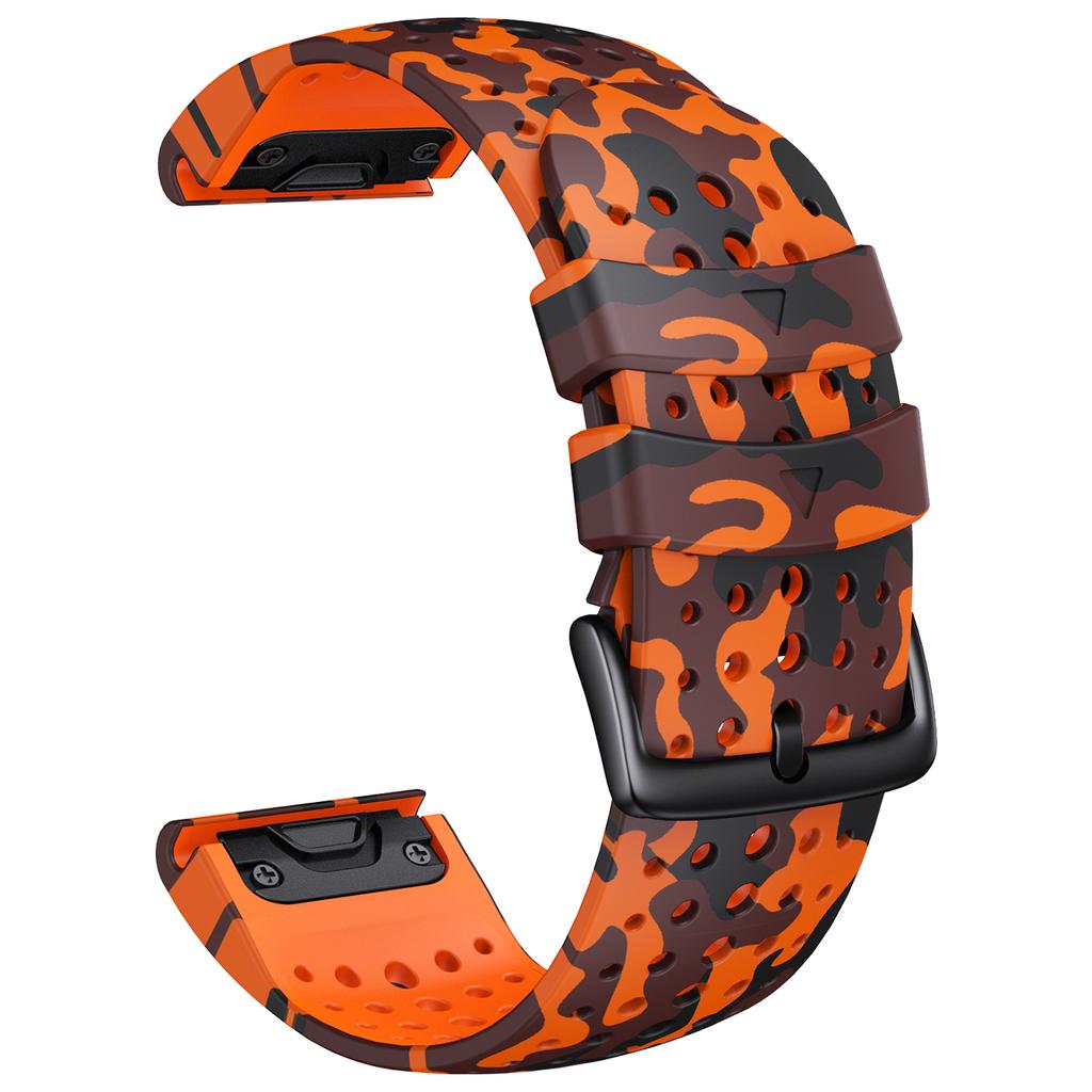 22/26 мм Камуфляжные силиконовые ремешки QuickFit для Garmin Fenix 8 47/51 мм E 7 7X Pro 6 6X Ремешок для часов для Approach S70 Descent G2 Mk3i