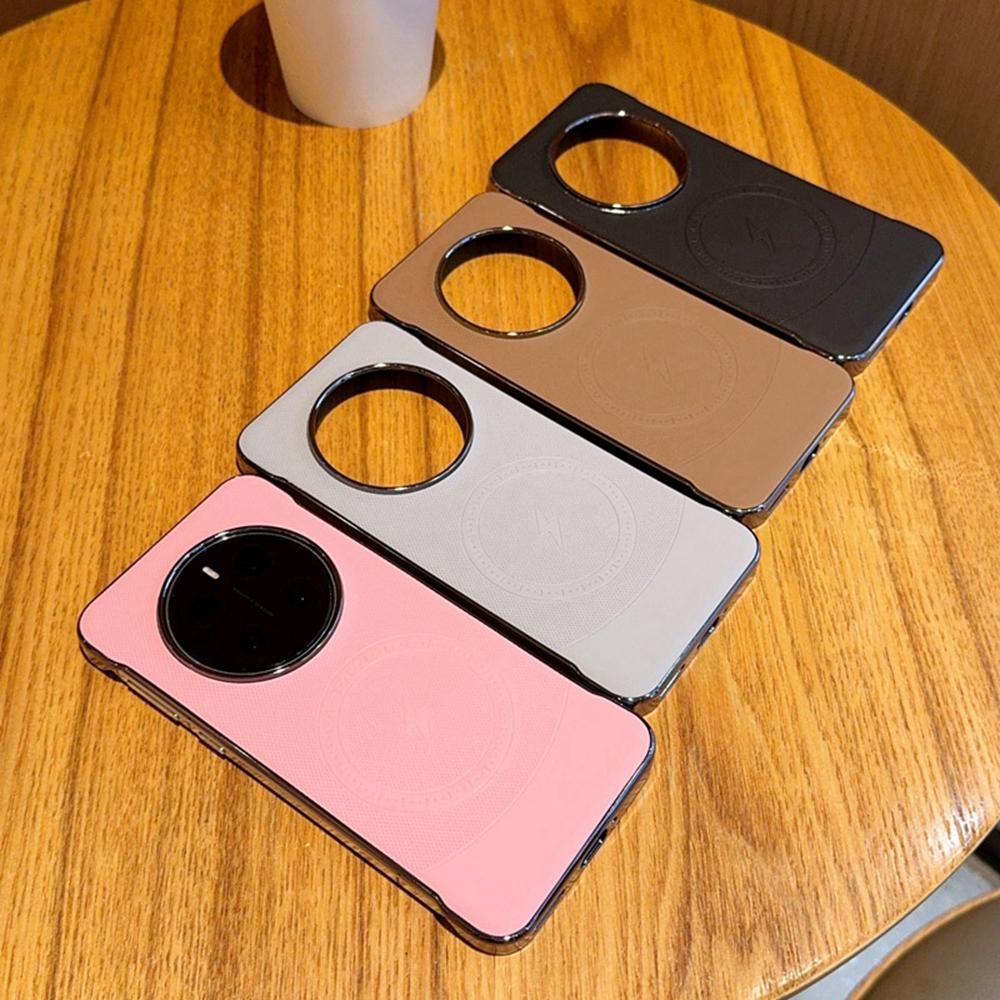 For Honor Magic7 Pro 5G Magnetic Case Borderless PC + PU Leather Phone Back Cover