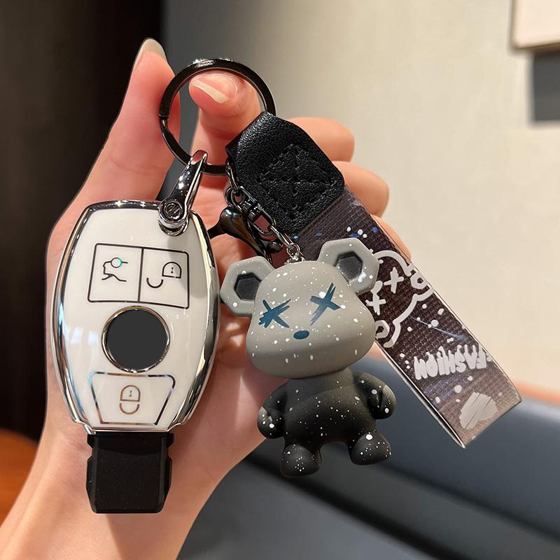 Чехол для автомобильного ключа из ТПУ для Mercedes Benz C260 ABCESG GLB GLC GLE GLS Class E200 E300 W177 W205 W213 W222 G63 X167 AMG