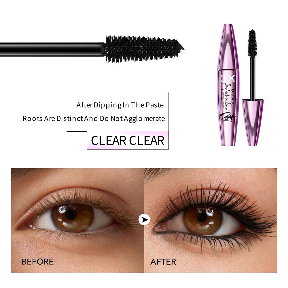 3X Черная тушь для ресниц Super Dense Non-Smudge Eye Black Slim Long Drying Long Lasting Waterproof Новая распыляемая тушь для ежедневного макияжа глаз