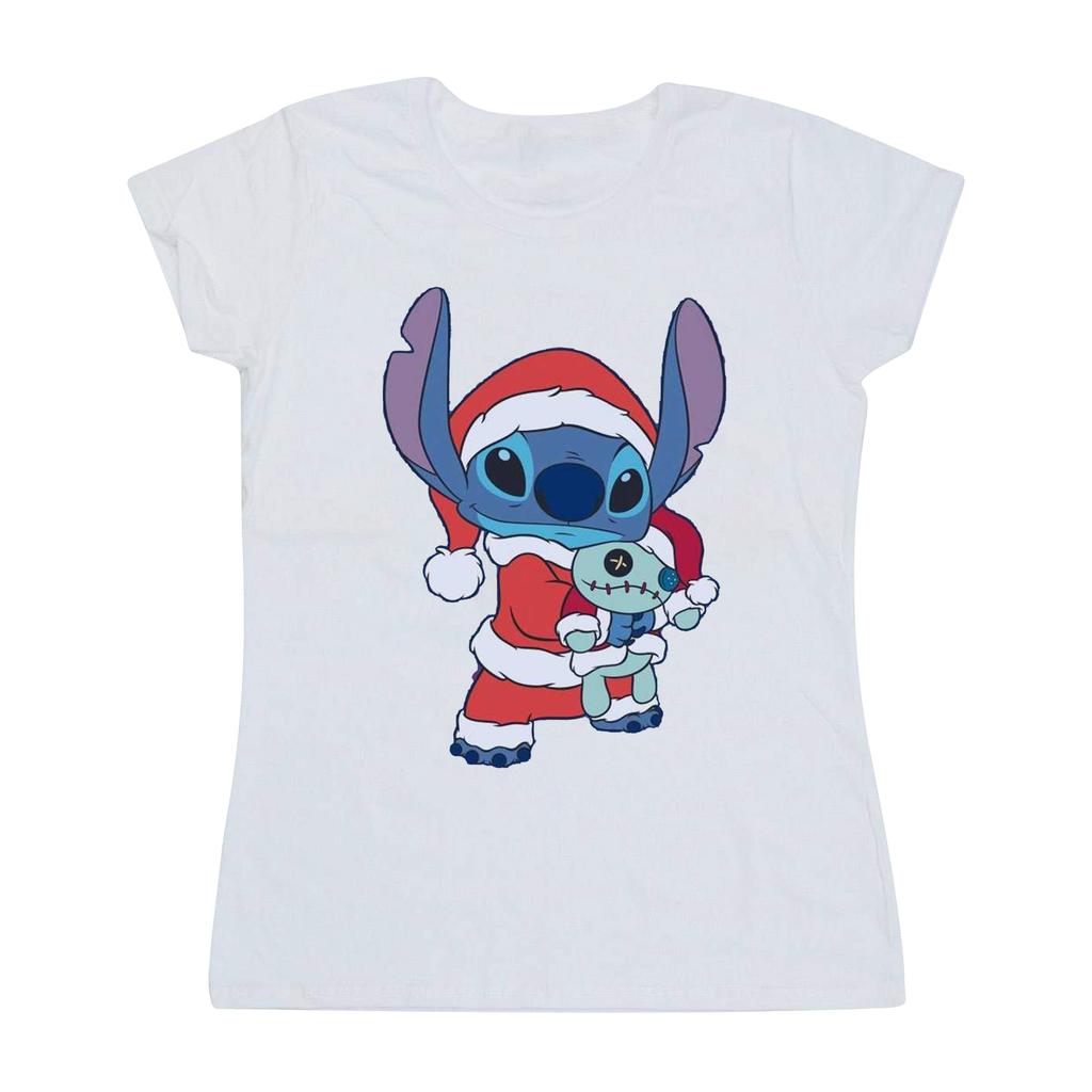 Disney Womens/Ladies Lilo And Stitch Stitch Christmas Cotton T-Shirt