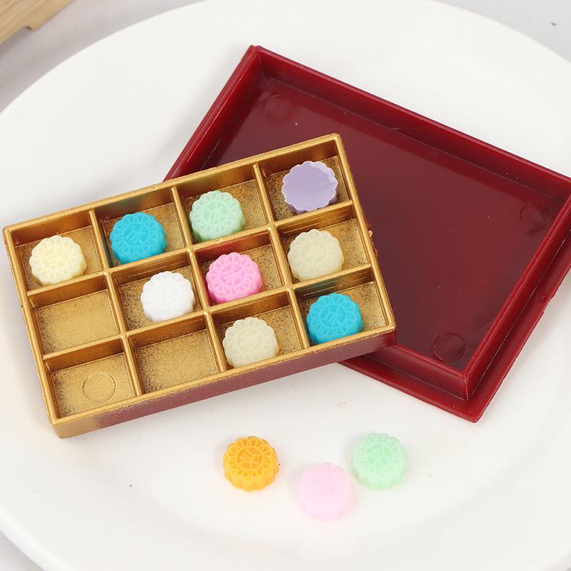 1:12 кукольных миниатюрных моделей Mooncake Model Food Decoration Accessories