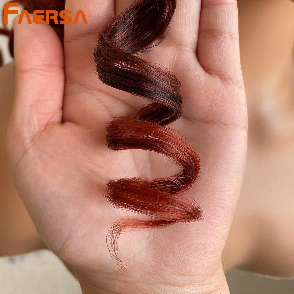 Short Black Curly Wig with Bangs for Women Synthetic Hair Cosplay Wigs Loose Curly Red Brown Ginger Glueless Natural 18 Inch Afro Wig