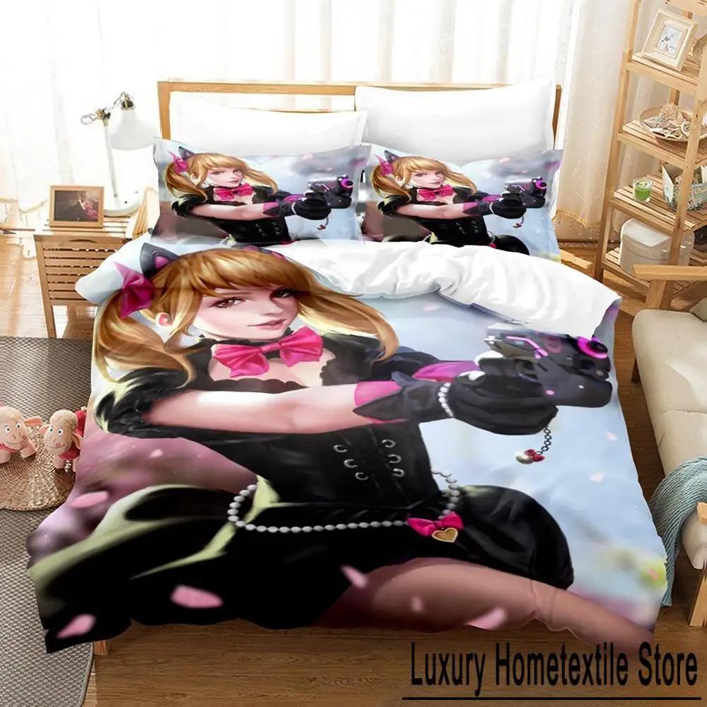 Новый Аниме Dva Overwatch Комплект постельного белья Пододеяльник Одеяло Подушка King Queen Twin Размер для Мальчиков Девочек Взрослых