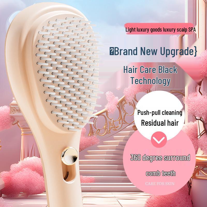 Волшебная выдвижная расческа: Антистатический, Очистка кожи головы, Без повреждений, Пушистый массаж, Инструмент для разглаживания волос.