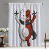 Кухонные шторы для гостиной Шторы Danganronpa - Monokuma Halloween Decoration Partition Home Interior Curtains 2 Pieces