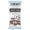 JiMMY! Bar Benefits, Protein Bar, Cookies & Cream, 4 Bars, 58G (2.05Oz) Each