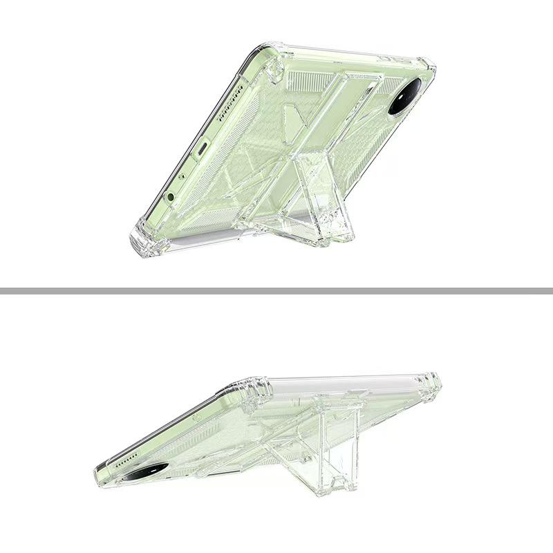 For Xiaomi Redmi Pad SE 4G 8.7 inch Clear Case Kickstand Shockproof TPU + PC Tablet Cover with Pen Slot