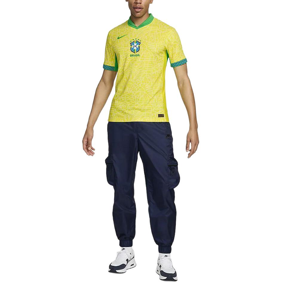 Nike Бразилия 2024 Матчевая домашняя мужская Nike Dri-FIT Adv Футбольная аутентичная футболка FJ4270-706