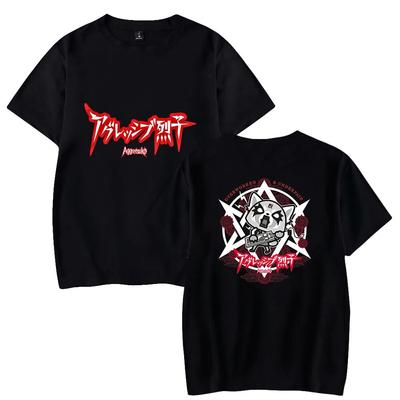 Aggretsuko модная футболка женская унисекс летние футболки с короткими рукавами аниме повседневная уличная футболка унисекс