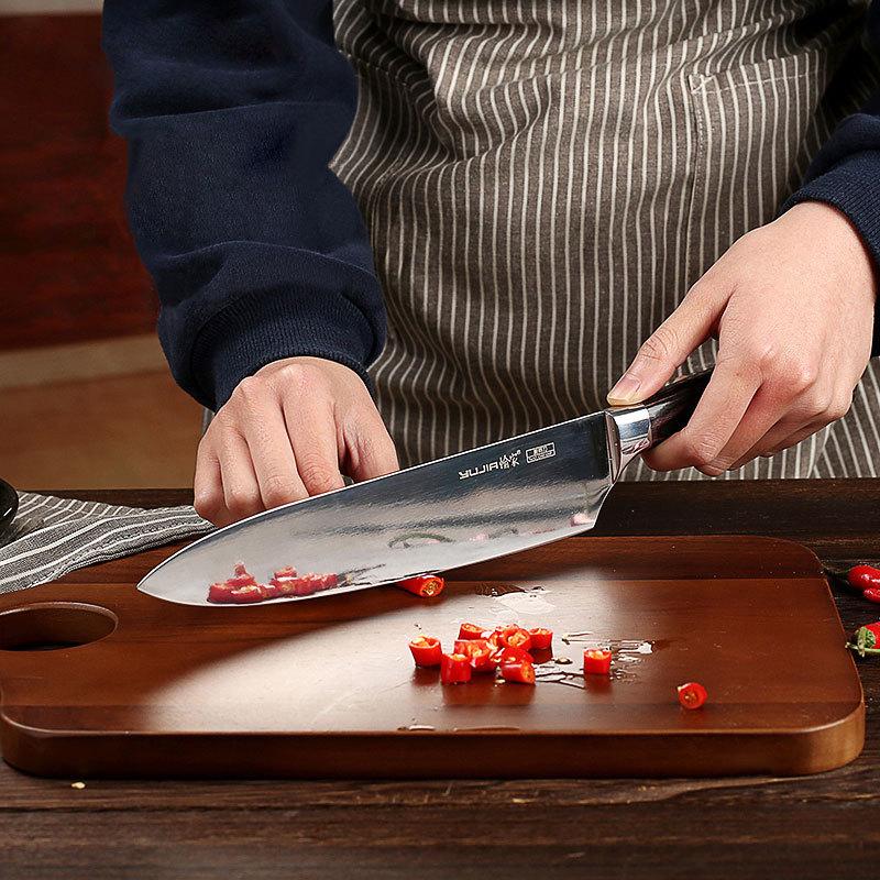 YUJIA Кухонный нож Нож из нержавеющей стали Японский кулинарный нож Сантоку Нож для суши с лососем