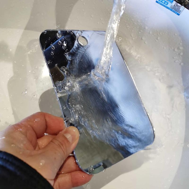 Акриловое зеркало против запотевания Душ Бритье Зеркало без запотевания Туалетная комната Небьющееся Портативное Дорожное Бритье Аксессуары для ванной комнаты Инструменты