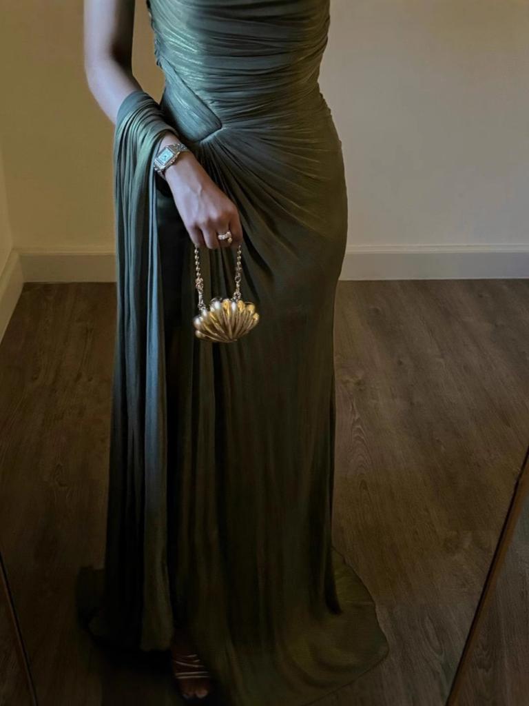 Осенние женские платья - Вечерние платья с оборками, плиссировкой и мерцанием