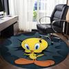 1PC Looney Tunes Tweety Office Round Area Rug, Indoor Mat Suitable For Office, Under Office Chairs Bedroom Living Room Home Decor, Room Deco110