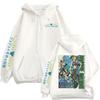 Anime JoJo Bizarre Adventure Jolyne Cujoh Stone Ocean Manga Zipper Hoodies Men Women Clothing Fashion Hip Hop Zip Up Sweatshirts