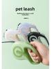 Светоотражающий выдвижной поводок для собак с резиновым покрытием для использования на открытом воздухе