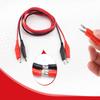 2 шт. 1 м тестовые провода с зажимами типа «крокодил», 2 провода, 4 зажима, перемычки, красный, черный, зажим «крокодил» для аккумулятора, электроники, DIY-схемы
