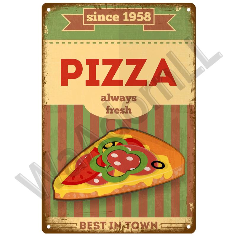 Ретро-столовая Жестяная вывеска Плакат Винтажные настенные постеры Металлическая вывеска Декоративная настенная тарелка Кухонная табличка Металлические винтажные аксессуары для декора