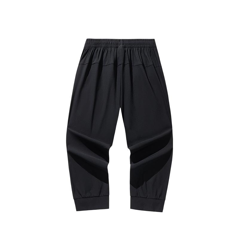 Anta Повседневные Простые Однотонные Вязаные Спортивные Штаны Женские Брюки Черные 962528305-2