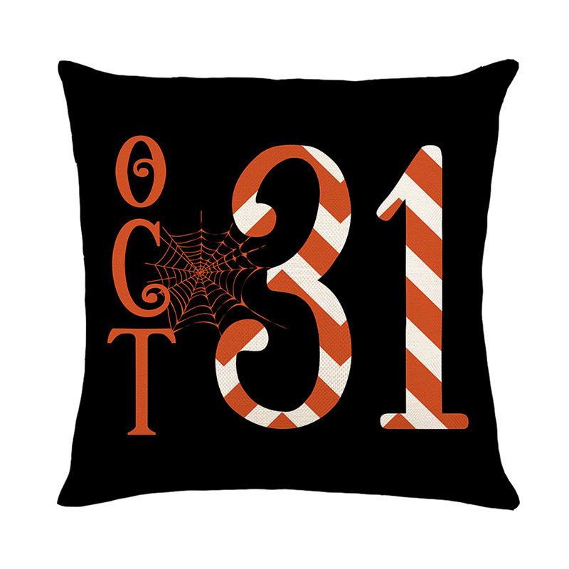 Новая Хэллоуинская наволочка для подушки, для гостиной, дивана, спальни, декоративная наволочка, лен, украшение для дома